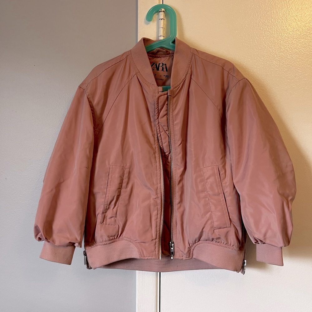 Zara Girl’s Pink Bomber Jacket